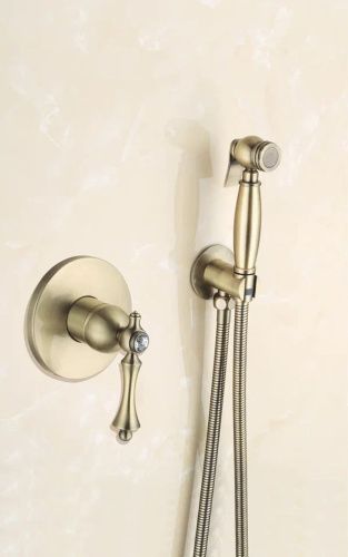 Гигиенический душ со смесителем Rose R0105Q бронза - фото 4