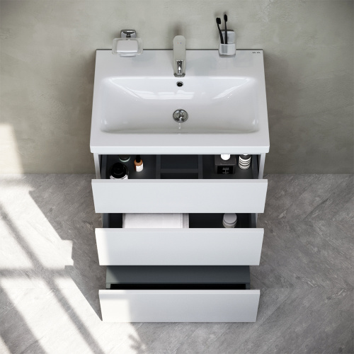 Тумба под раковину Am.Pm Gem S M91FSX0602WG 60х43х81 напольная цвет белый глянцевый