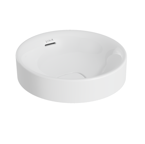 Раковина из сантехнического фарфора Vitra Metropole 7532B003-0673 40х40 накладная цвет белый без отверстий под смеситель