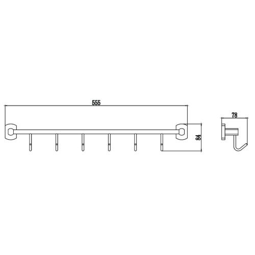 Крючок Savol S-009976 - фото 3