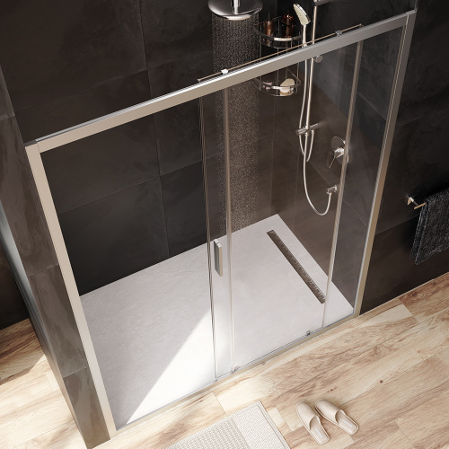 Душевая дверь Am.Pm Gem W90G-150-1-195MT 150х195 стекло прозрачное профиль хром матовый - фото 3