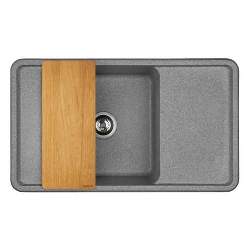 Кухонная мойка Aquaton Беллис 1A724832BS230 87х51 цвет серый - фото 3