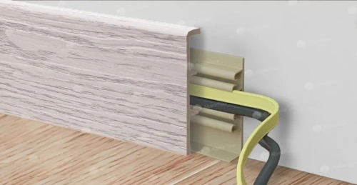 Напольный плинтус Alpine Floor Rico Concept RC 80201 Ясень норд толщина 2 см 2200х80 - фото 2