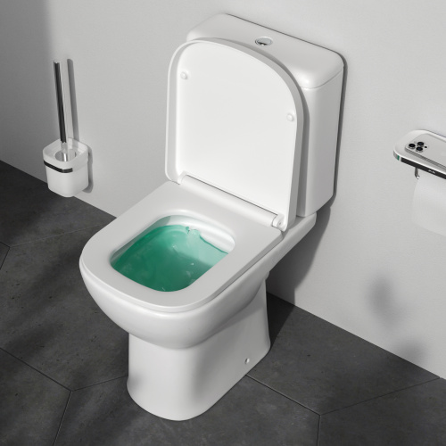 Унитаз напольный с бачком Am.Pm Sunny C85C8601SC белый с сиденьем микролифт безободковый душевой смыв - фото 4