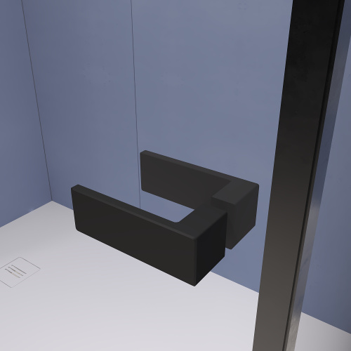 Душевой уголок RGW Stilvoll 353203000-14 100х100 стекло прозрачное профиль черный без поддона - фото 4