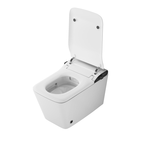 Унитаз подвесной Grossman Smart GR-5701 белый с сиденьем микролифт безободковый импульсный смыв - фото 5