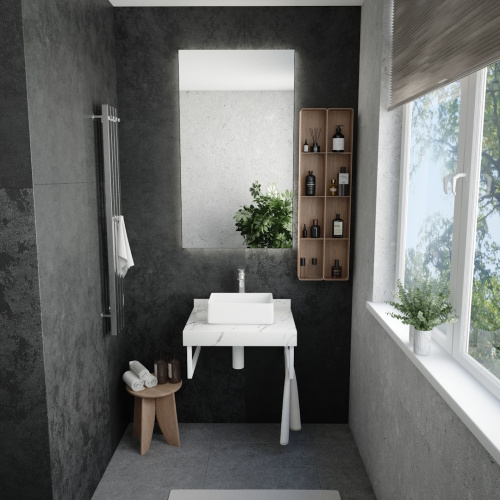 Столешница Teymi Helmi T150106 60х50 подвесная цвет белый - фото 4