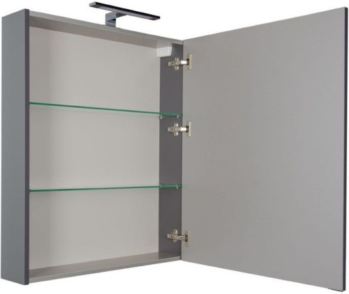 Зеркало-шкаф Aquanet Алвита 00183990 70х17х85 подвесной цвет серый - фото 5