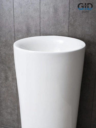 Раковина керамическая Gid Autonomo 81118 41х41 напольная цвет белый без отверстий под смеситель - фото 4