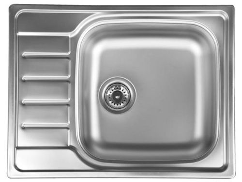 Кухонная мойка Ukinox Гранд GRL650.500 -GT8K 1R 50х65 цвет стальной поверхность рифленая - фото 2