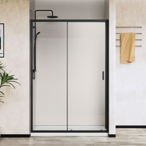 Душевая дверь Vincea City VDS-5CT150CLB 150х195 стекло прозрачное профиль черный