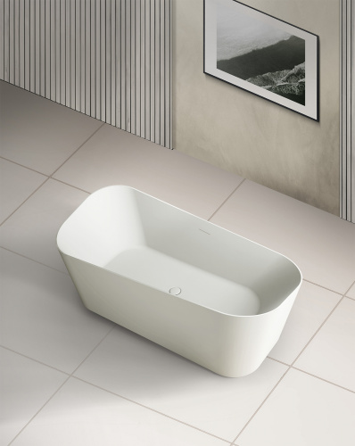 Ванна из искусственного камня Abber Stein AS9609 170х75 отдельностоящая прямоугольная с ножками - фото 2