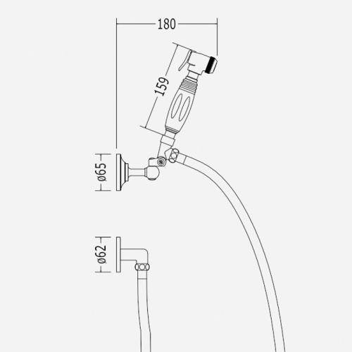 Гигиенический душ Devon Devon MARK17BR бронза - фото 2
