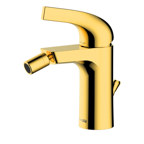 Смеситель для биде WasserKRAFT Sauer 7100 7106 на биде золото - фото 2