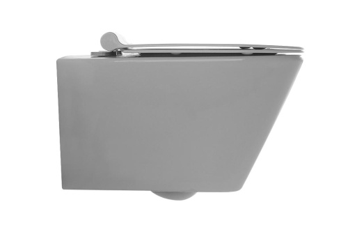 Чаша унитаза подвесная Aquanet Tavr TAVR-W цвет белый без сиденья безободковая каскадный смыв - фото 2