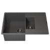 Кухонная мойка Uperwood Quartz Premium UPD-05 3910202118 80х50 цвет серый поверхность матовая