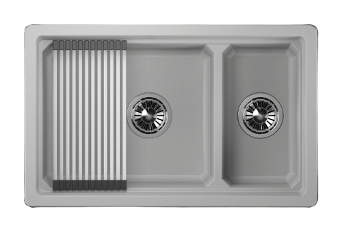 Кухонная мойка Granula Kitchen Space 7304U, АРКТИК 73х45 цвет арктик поверхность матовая - фото 2