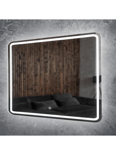 Зеркало в ванную Orange Nature ON-100ZE 100х80 цвет белый - фото 3