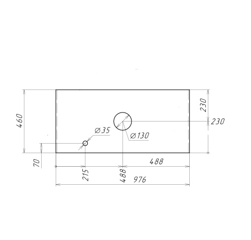 Столешница Grossman Флай 501001 98х46 накладная цвет белый - фото 4