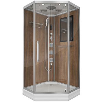 Душевая кабина Niagara Luxe 7717WD 100х100 трапеция с крышей ориентация универсальная