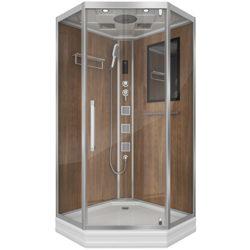 Душевая кабина Niagara Luxe 7717WD 100х100 трапеция с крышей ориентация универсальная