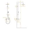 Душевая стойка RGW Shower Panels 51140131-06 настенная цвет золото