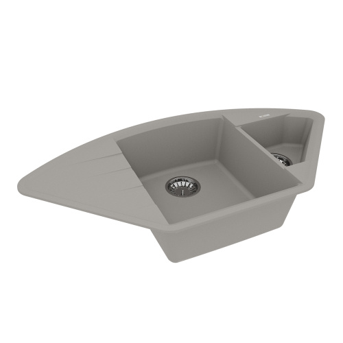 Кухонная мойка LeMark Irkana 980 9910045 98х50 цвет серый поверхность матовая - фото 2
