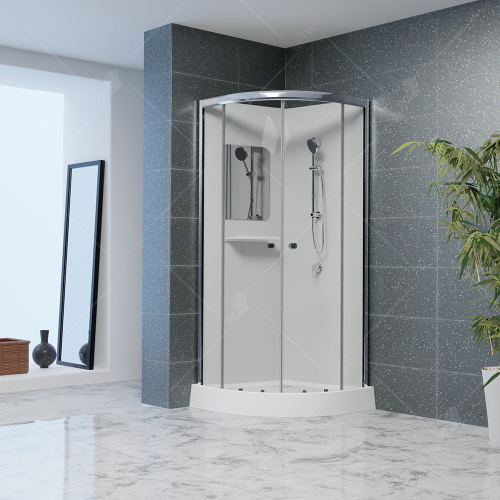 Душевая кабина RGW Andaman 381320800-12 100x100 четверть круга без крыши ориентация универсальная - фото 2