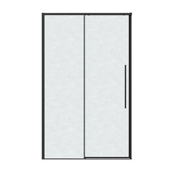 Душевая дверь Grossman Galaxy 100.K33.01.140.21.02 140х195 стекло текстурное профиль черный матовый