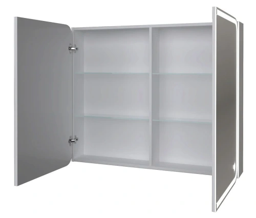 Зеркало-шкаф Grossman Адель 209004 90х14х80 подвесной цвет белый - фото 2