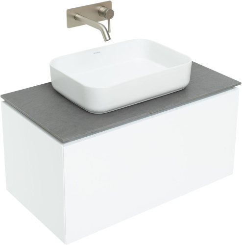 Тумба под раковину Allen Brau Infinity 1.21002.WM 84х46х42 подвесная цвет белый - фото 5