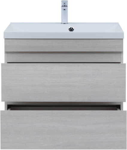 Тумба под раковину Aquanet Нота NEW 00334204 74х47х61 подвесная цвет светлое дерево - фото 5