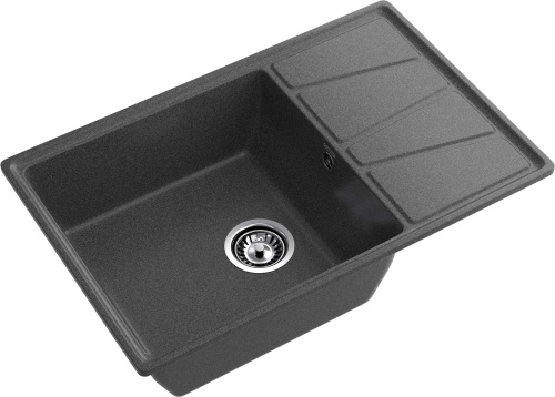 Кухонная мойка Granfest Vertex V-780L графит 78х50 цвет графит поверхность матовая - фото 2