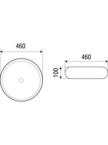 Раковина из санфаянса WeltWasser WW SK 10000003868 46х46 подвесная цвет белый глянцевый без отверстий под смеситель - фото 3