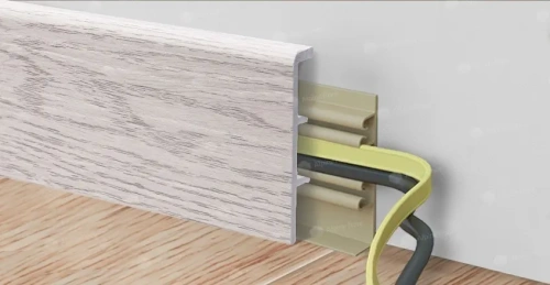 Напольный плинтус Alpine Floor Rico Concept RC 80010 Ясень арктик толщина 2 см 2200х80 - фото 2