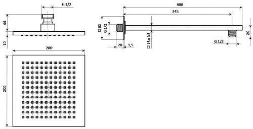 Круглая душевая лейка Kerama Marazzi FIORETTO AC50CR759Q20EBIKM цвет хром - фото 2