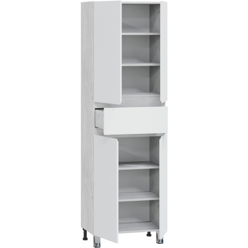 Шкаф-пенал СанТа Марс 700414 60х30х180 напольный цвет светлый - фото 2