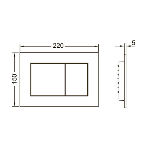 Клавиша смыва механическая Tece TECEnow 9240417 цвет белый матовый - фото 2