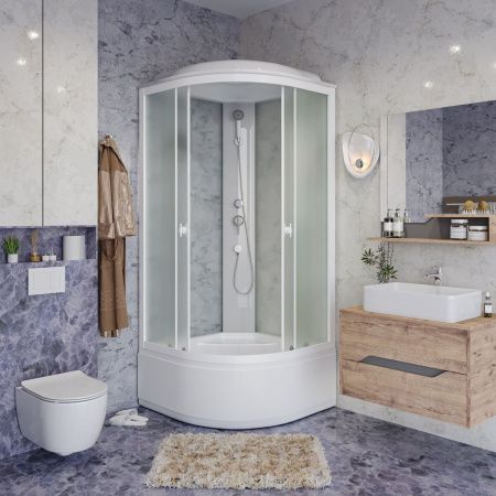 Душевая кабина Niagara Promo P90/40/MT 90х90 четверть круга с крышей ориентация универсальная