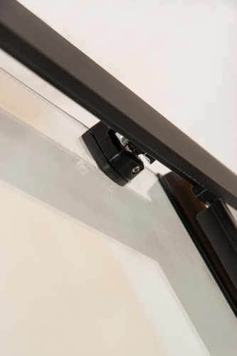 Душевая дверь Orange E02-120TB 121х190 стекло прозрачное профиль черный - фото 4