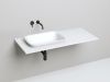 Раковина из искусственного камня S-Sense Salini Marea 1802102G 60х40 полувстраиваемая цвет белый без отверстий под смеситель