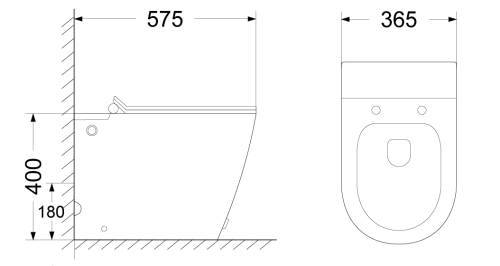 Унитаз приставной Cerutti SPA CT7264 белый с сиденьем микролифт безободковый импульсный смыв - фото 5