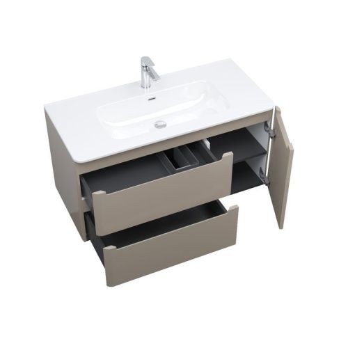 Тумба с раковиной IDDIS Edifice EDI10C0i95K 100х47х50 подвесная цвет бежевый - фото 3