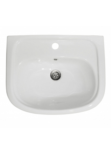 Тумба с раковиной Orange Лайт LA-50TUW+RA 52х42х86 цвет белый - фото 4