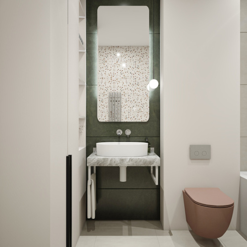 Столешница Teymi Helmi T150207 70х50 подвесная цвет серый - фото 5