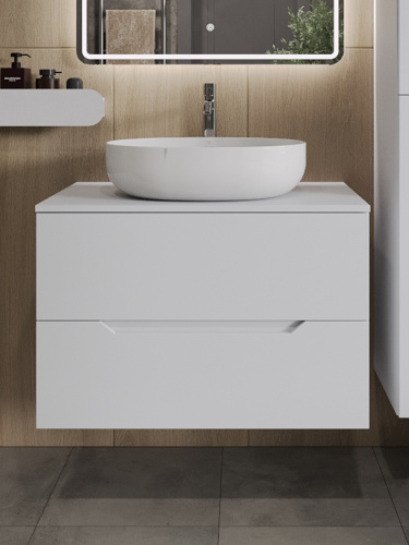 Тумба с раковиной Orange Line Li-80TuwMDF+B05-520W 81х46х68 - фото 3