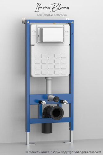 Комплект унитаз с инталляцией и клавишей смыва Iberica Blanca BILBAO ALTO IB001.BLA.234.852 - фото 3