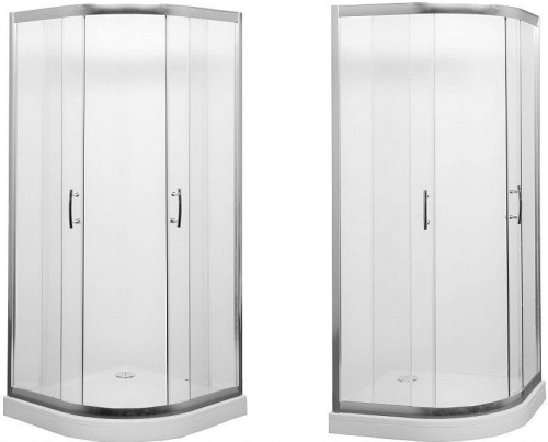 Душевой уголок Aquanet Alfa NAA2142 100х100 стекло прозрачное профиль хром глянцевый без поддона - фото 2