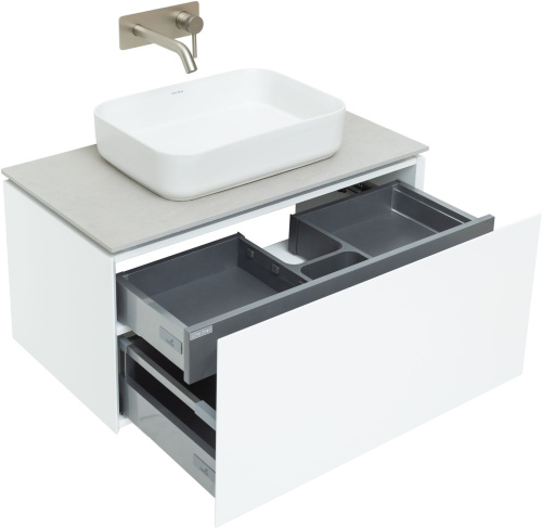 Тумба под раковину Allen Brau Infinity 1.21002.WM 84х46х42 подвесная цвет белый - фото 3