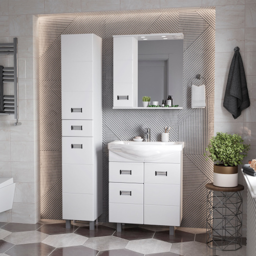 Зеркало-шкаф Onika Балтика 206701 67х16х71 подвесной цвет белый - фото 4